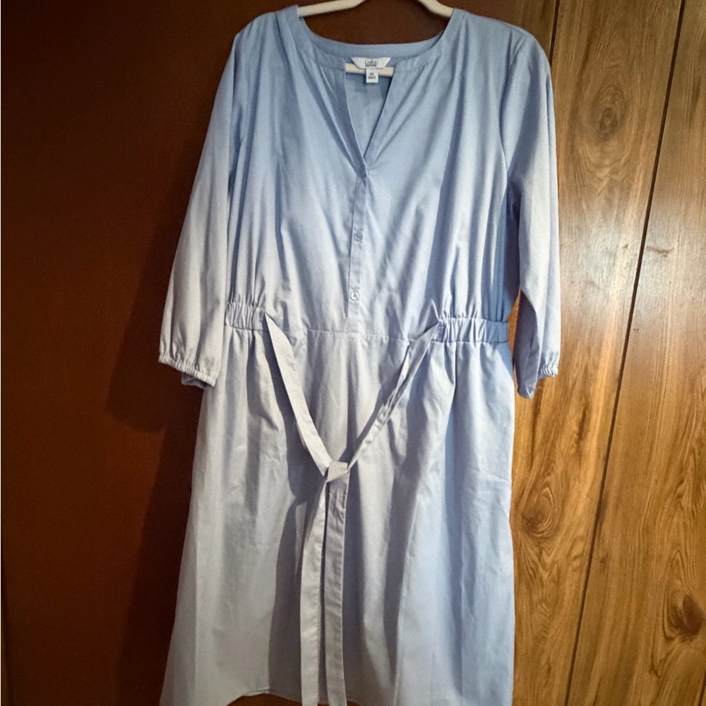 Croft & Barrow Light Blue Long Sleeve Dress